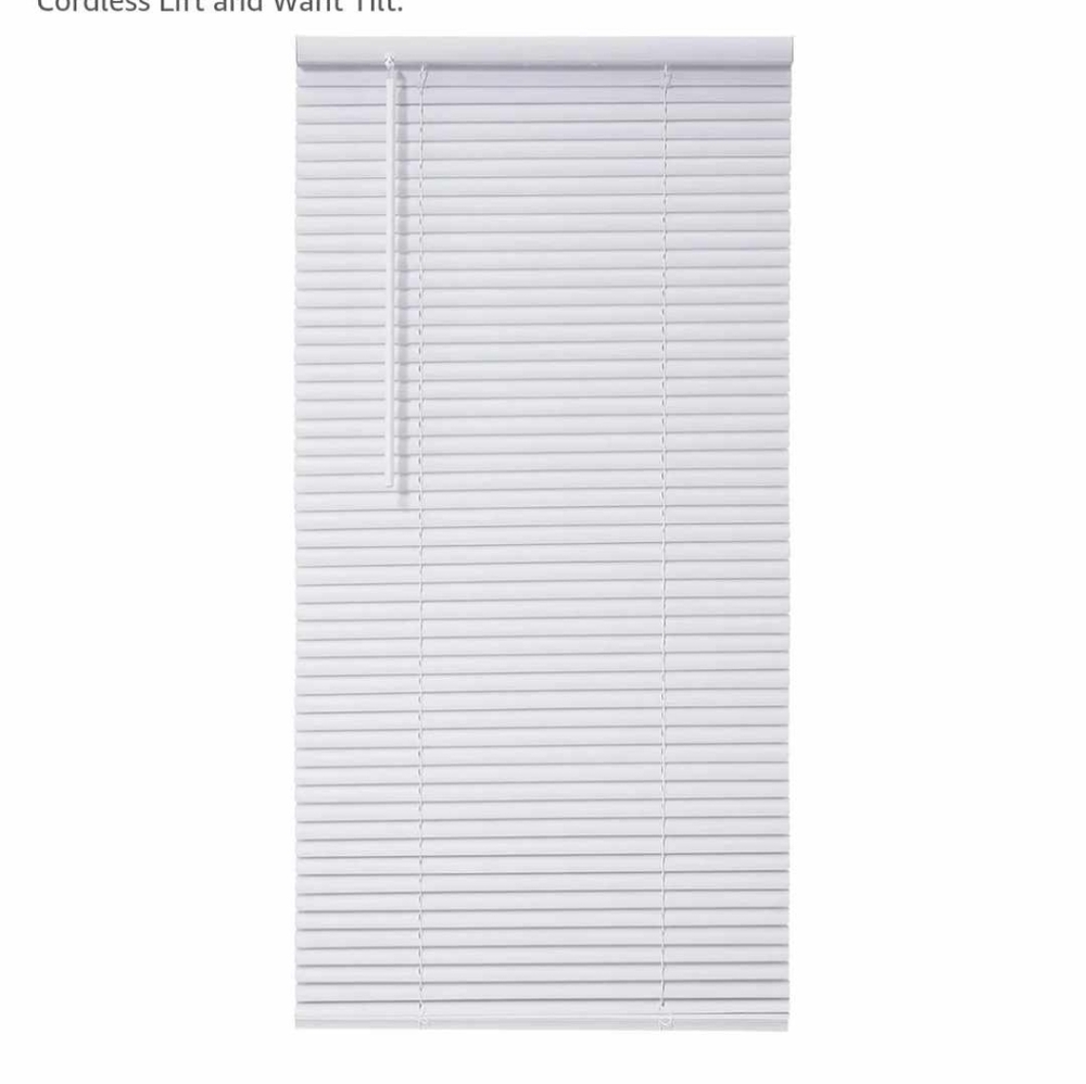 White Cordless Window Blinds